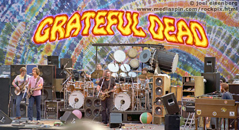 Grateful Dead performing May 23, 1982, Greek Theater, Berkeley, CA