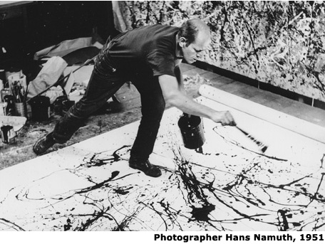 Jackson Pollock drip painting