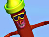Snowboarding Hot Dog Animated Character